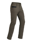 Angled pose highlighting shape and construction of Motive Workgrade Pant in Rodeo Brown